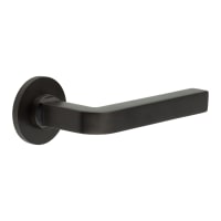 CRES by Frelan Dark Bronze Sprung Fire Rated Door Handles on Round Rose - CR-104 Range
