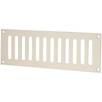 Altro Plain Slotted Vent - 229 x 76mm - 4085mm² Free Air Flow - Polished Stainless Steel