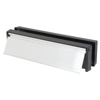 TSS Telescopic Letter Plate - 250 x 65mm - 20-40mm Door Thickness - Polished Silver