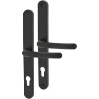TSS uPVC Multipoint Door Handle - 264mm Bolt c/c - 92mm c/c - Black