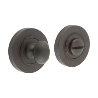 Burlington by Frelan Inner 1 Turn & Release with Plain Rose - 47mm Diameter - Dark Bronze