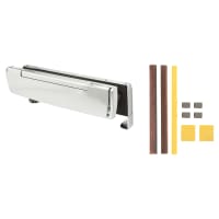 Arrone AR708HS Fire Rated TS008 Security Letter Plate - 310 x 21mm - Polished Chrome