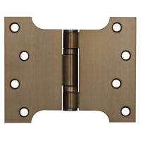 Jedo Parliament Hinge - 102 x 127 x 3mm - Antique Brass - Pair