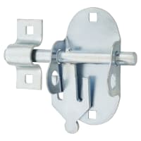 Brenton Upright Oval Gate Padlock Bolt - 100mm Length - Bright Zinc Plated