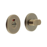 CRES by Frelan CRES801 Bathroom Turn & Release with Indicator - 54mm Diameter - Antique Brass
