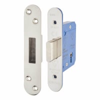 Altro BS3621 5 Lever Deadlock - 65mm Case - 44mm Backset - Radius - Polished Stainless Steel
