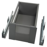 Blum MERIVOBOX BLUMOTION E Height Soft Close Drawer - Gallery Rails & Fronts - (H) 192 x (D) 450 x (W) 252mm - Grey