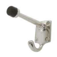 Hampstead Cubical Single Hat & Coat Hook with Buffer - 85 x 55mm - Polished Chrome