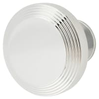 Heritage Brass by M Marcus Ridge Round Cabinet Knob - 38mm Diameter - Polished Chrome