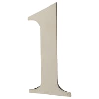 Rutland Frontier Collection 75mm Concealed Self Adhesive Door Numeral - 1 - Polished Nickel