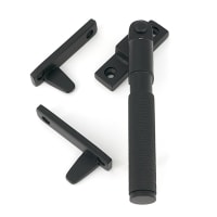 From The Anvil Brompton Knurled Locking Night Vent Casement Window Fastener - Matt Black
