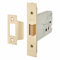 Altro Heavy Duty Bolt Through Flat Latch - 104mm Case - 82mm Backset - PVD Brass