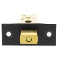 Atlantic Fire-Rated Bolt Through Tubular Bathroom Deadbolt - 78mm Case - 57mm Backset - Square - Matt Black