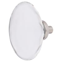 Altro Globe Glass Cabinet Knob - 44mm Diameter - Satin Nickel