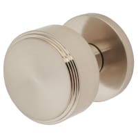 Jedo by Frelan Satin Nickel Step Mortice Door Knob - 60mm Rose Diameter