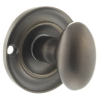 Atlantic Old English Bathroom Turn and Release - 42mm Diameter - Urban Dark Bronze