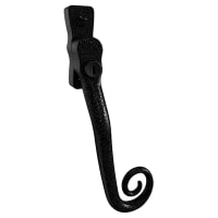Mila Heritage Monkey Tail Locking Espagnolette Casement Window Handle - Right Hand - Heritage Black