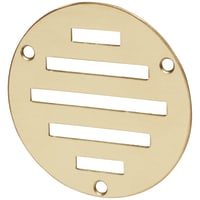 Hampstead Circular Slotted Vent - 76mm - 900mm² Free Air Flow - Polished Brass