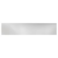 Altro Laminated Plastic Self-Adhesive Kick Plate - 700 x 150 x 1.5mm - Brushed Silver