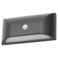 Forum Coast Poole 5W LED Outdoor Down Wall Light with PIR - IP65 - 4000K Cool White - Black