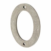 Finesse 76mm Screw Fix Door Numeral - 0 - Pewter