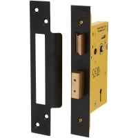 Altro Architectural Bolt Through 5 Lever Sashlock - 65mm Case - 44mm Backset - Square - Matt Black