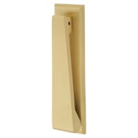 Heritage Brass by M Marcus Slim Door Knocker - Satin Brass - 165 x 40mm