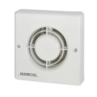 Manrose XFLV Axial Low Voltage Bathroom Extractor Fan - White
