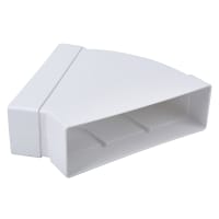 Manrose 45° Flat Bend - 204 x 60mm - White