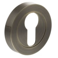 Atlantic Status Escutcheon - 51mm Diameter - Euro - Antique Brass - Pair