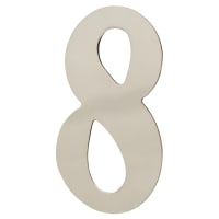 Rutland Frontier Collection 75mm Concealed Self Adhesive Door Numeral - 8 - Polished Nickel