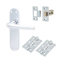 Hampstead Polished Chrome Latch Door Handles Pack - Naples Range