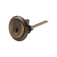 Eurospec 1 Star 6 Pin Replacement Rim Cylinder - Antique Brass - Keyed to Differ