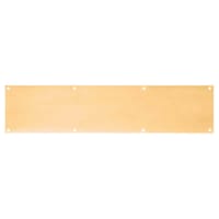 Hampstead Solid Brass Kick Plate - 838 x 150 x 1.2mm - 8 Screw Holes - Polished