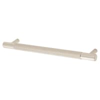 Alexander & Wilks Brunel 13mm Knurled T-Bar Cabinet Pull Handle - 160mm Centres - Polished Nickel