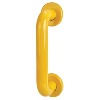 Hoppe AR602/220 Golden Yellow Nylon D-Bar Door Pull Handle on Rose - Screw Fix - 220mm c/c