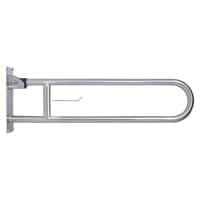 Metlex Callisto Hinged Support Grab Rail - 850 x 300mm - Brushed Stainless Steel