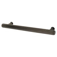 Alexander & Wilks Crispin 15mm Reeded T-Bar Cabinet Pull Handle - 160mm Centres - PVD Dark Bronze