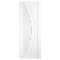 LPD Girona 1 Light Clear Glazed Primed Solid Internal Door - 1981 x 762 x 35mm - White