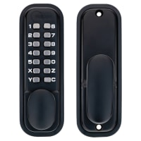 Eclipse ED20 Easy Code Push Button Digital Code Lock - Holdback Option - Matt Black