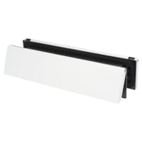 TSS Telescopic Letter Plate - 300 x 70mm - 40-80mm Door Thickness - White