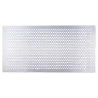 Perforated Radiator Round Hole Grille - 1040 x 800mm - Aluminium
