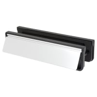 TSS Letter Plate - 250 x 65mm - 40-80mm Door Thickness - Polished Silver