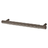 Alexander & Wilks Diamond Cut 14mm T-Bar Cabinet Pull Handle - 160mm Centres - PVD Dark Bronze