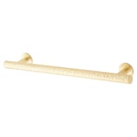 Hampstead Kendal 10.5mm Hammered T-Bar Cabinet Pull Handle - 160mm Centres - Satin Brass