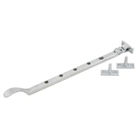 Carlisle Brass Victorian Casement Window Stay - 12 Inch/300mm Length - Satin Chrome