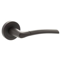 Atlantic Status Indiana Door Handle on Rose - Urban Dark Bronze