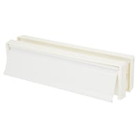 TSS Telescopic Letter Plate - 250 x 65mm - 20-40mm Door Thickness - White