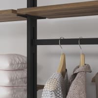 Emuca Zero Hanging Rail - 2350mm Length - Black