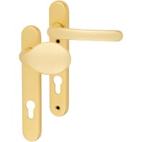 TSS uPVC Multipoint Lever/Pad Door Handle - 122mm Bolt c/c - 92mm c/c - Gold